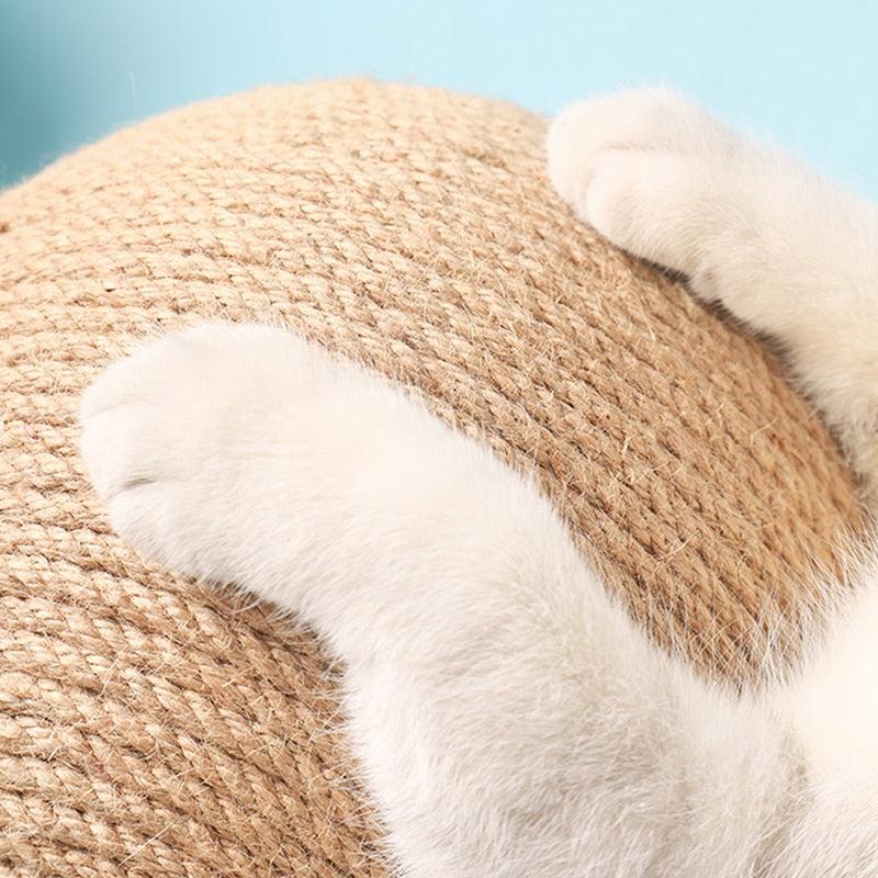 Boule à Gratter pour Chat, jouet de chaton, en sisal résistant à l'usure, Accessoire pour Chat-3-Petmonde