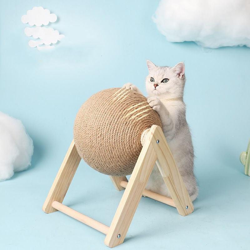 Boule à Gratter pour Chat, jouet de chaton, en sisal résistant à l'usure, Accessoire pour Chat-4-Petmonde