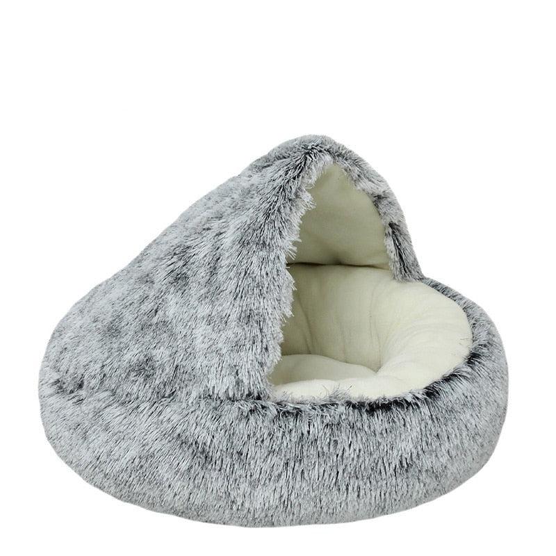 Lit en Peluche Chaud pour Chat et Chien - Panier de Couchage Confortable-2-Petmonde