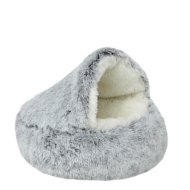 Lit en Peluche Chaud pour Chat et Chien - Panier de Couchage Confortable-3-Petmonde