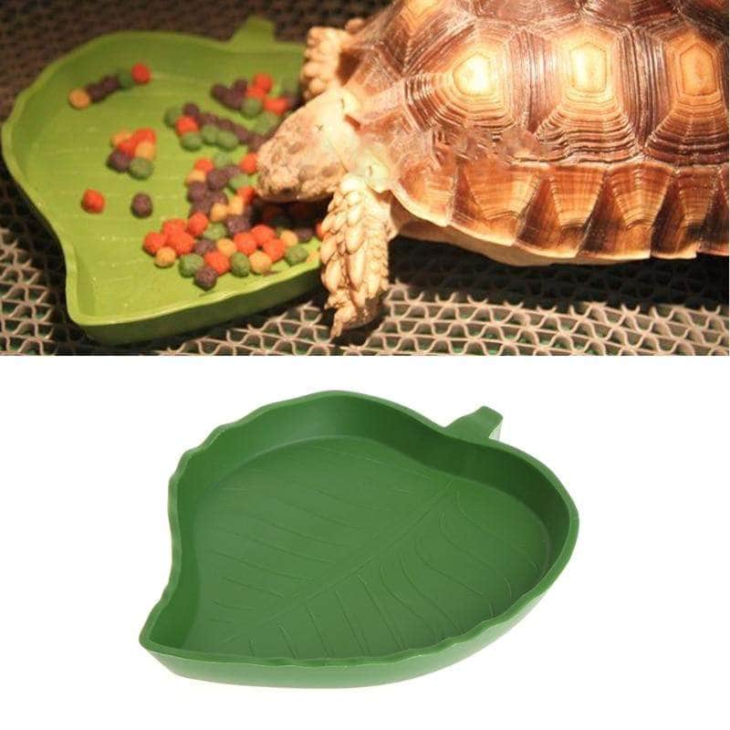 Gamelle Reptile Pour Tortues - Bol Nourriture Bartagames 27x14cm ABS Brun-rouge