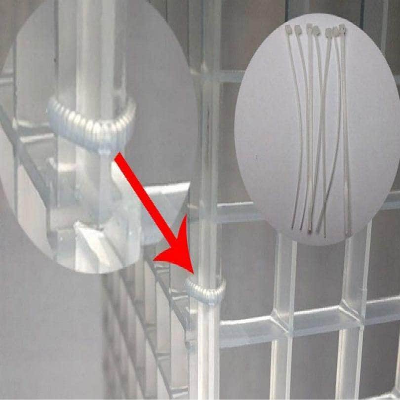 Couvercle perforé grille séparateur pour aquarium adaptable toute taille ou supports accrochables au choix-3-Petmonde