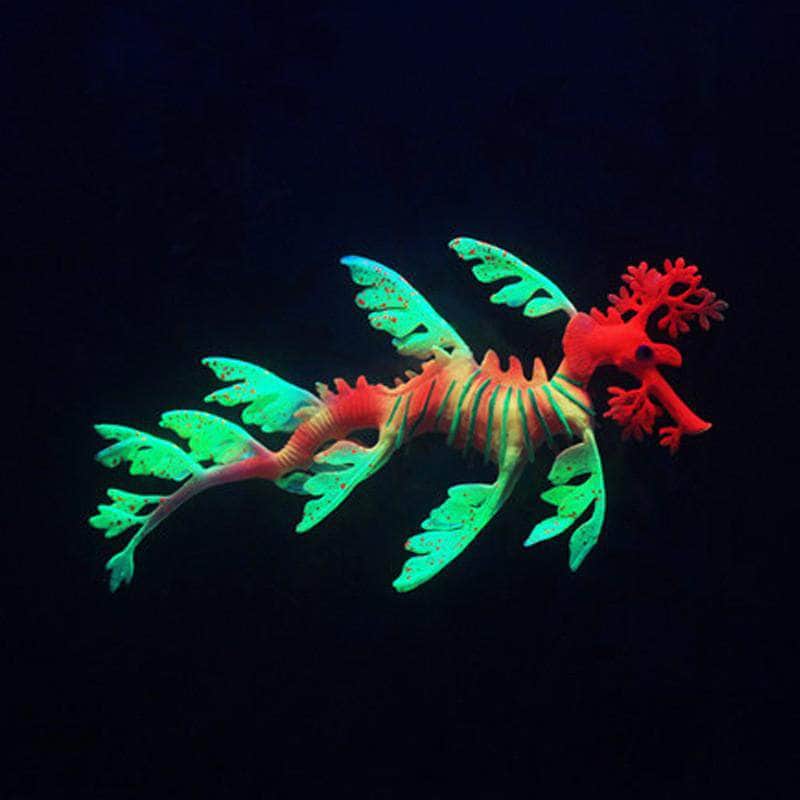 Dragon fluorescent en silicone lumineux suspendu flottant décoration d'aquarium-3-Petmonde