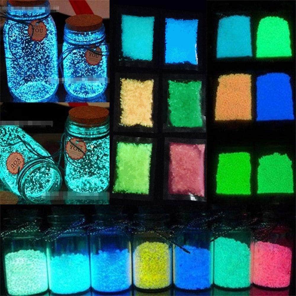 Grains de sable lumineux belles couleurs fluorescentes décoration d'aquarium-12-Petmonde