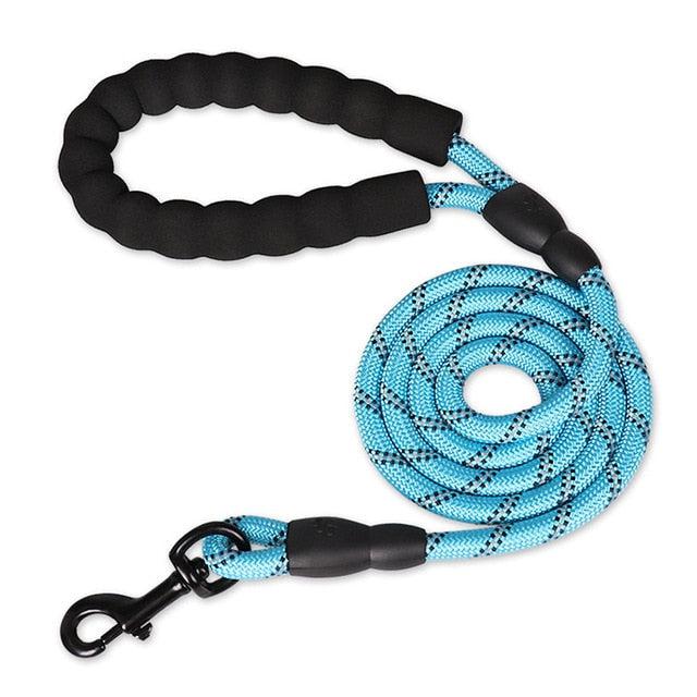 Laisse en corde d'escalade solide réfléchissante pour chien longeur 1.5 mètres diamètre 1 cm-4-Petmonde