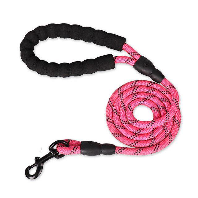 Laisse en corde d'escalade solide réfléchissante pour chien longeur 1.5 mètres diamètre 1 cm-5-Petmonde