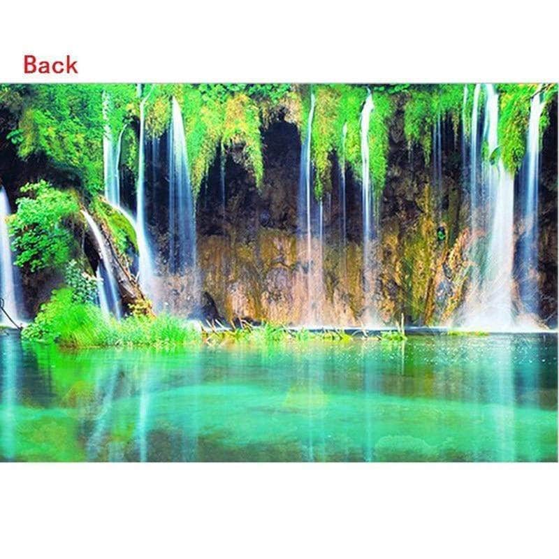 Mur de fond paysage marin poster de décoration double face pour aquarium-2-Petmonde