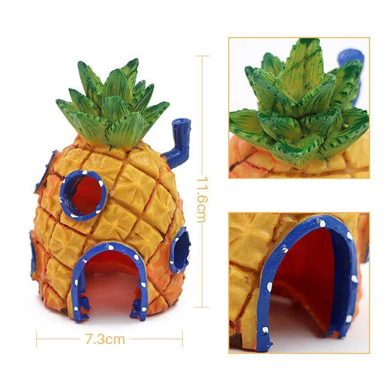 Ornement maison Bob l'éponge maison ananas décoration pour aquarium-5-Petmonde