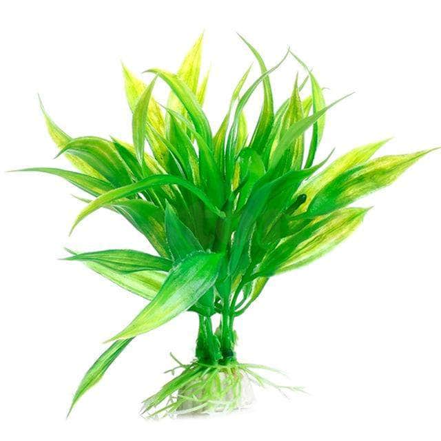Plante artificielle herbe en plastique décoration pour aquarium-2-Petmonde