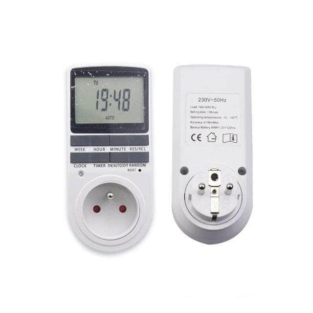 Prise automatique programmable minuterie avec affichage LCD-5-Petmonde
