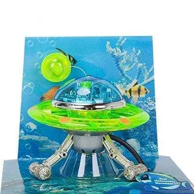 Soucoupe volante suspendue bulleur flottant en mouvement OVNI en résine accessoire de pompe à air-2-Petmonde