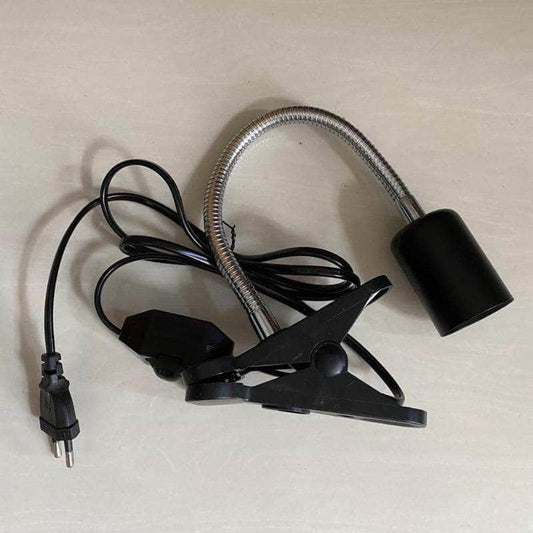 Support flexible de lampe UVA UVB porte-ampoule clipsable pour ampoule chauffante tortue reptile avec régulateur-2-Petmonde