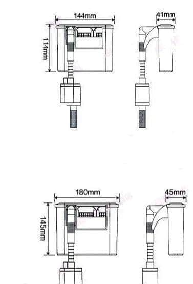 Système de filtration à cascade avec pompe filtre externe silencieux à éponge en charbon actif pour aquarium-3-Petmonde