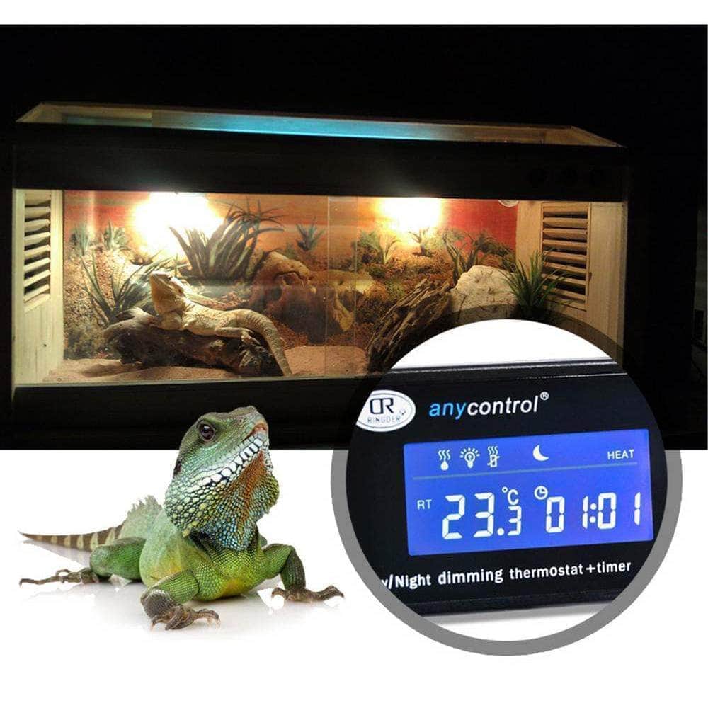 Thermostat d'aquarium avec thermomètre affichage LCD de température sortie chauffage et sortie refroidisseur-5-Petmonde