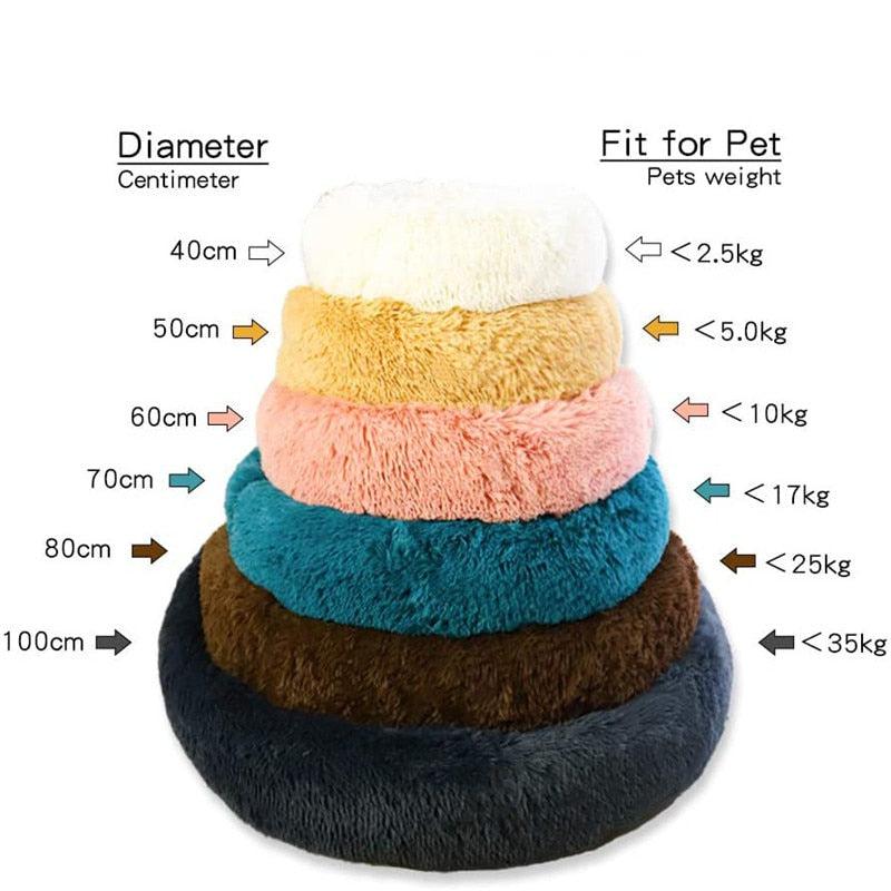 Lit Rond Ultra Doux et Lavable pour Chien et Chat - Lit Donut Confortable-24-Petmonde