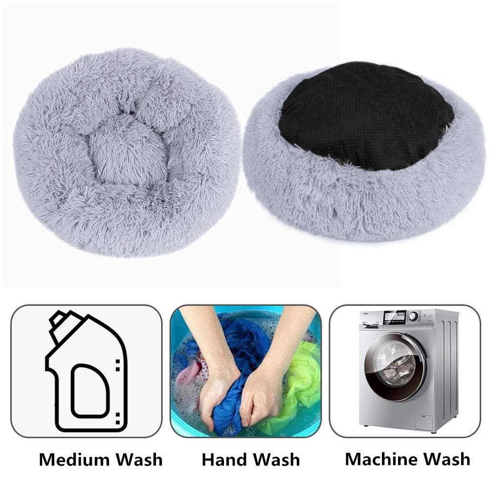 Lit Rond Ultra Doux et Lavable pour Chien et Chat - Lit Donut Confortable-25-Petmonde