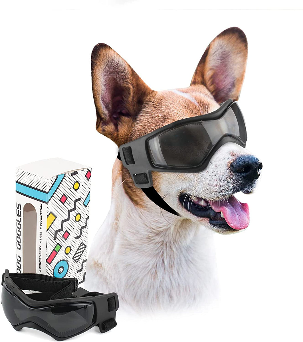 Lunettes De Soleil Pour Chien - Protection UV, Réglables - Taille M (28-38 Cm Tour De Tête)