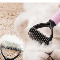 Petmonde-Outil de toilettage pour animaux de compagnie, peigne démêlant pour chiens et chats, brosse spécialement conçue pour les poils longs et bouclés--Petmonde