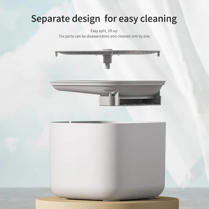 Fontaine à Eau Électrique pour Chat - 3 Litres, Filtre Intégré, Fonction de Recirculation Automatique et Distributeur Silencieux-3-Petmonde