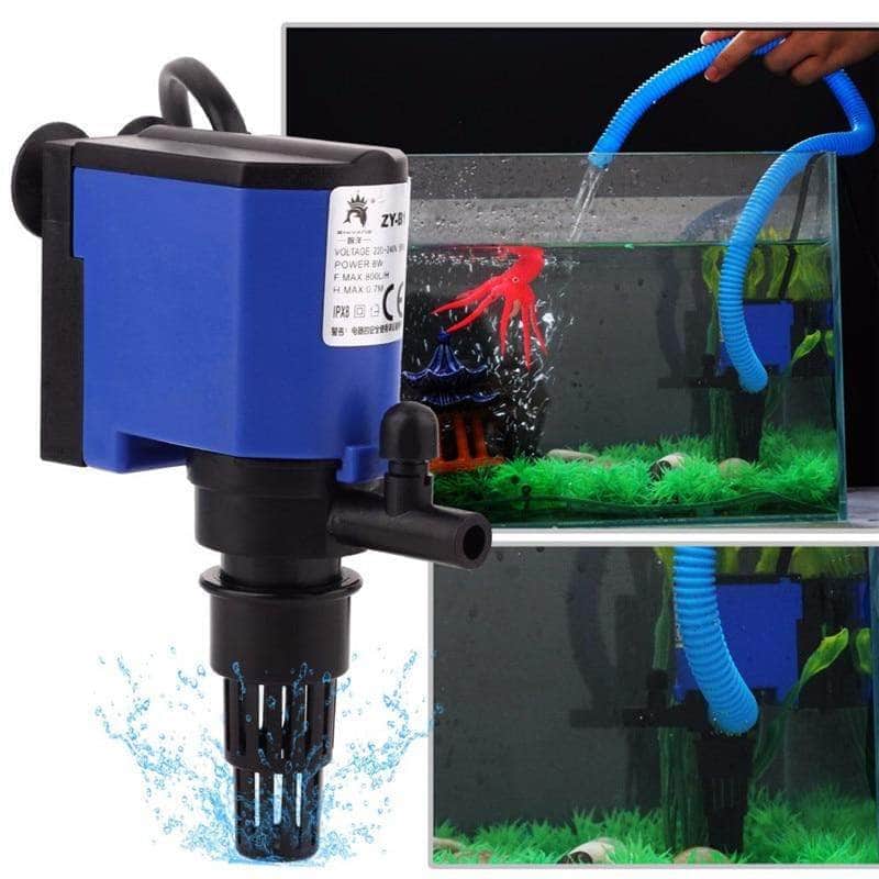 Entretien aquarium,4W Aquarium filtre pompe bas niveau d'eau Aquariums  réservoir interne Submersible filtre Machine pour 60L tortue - Cdiscount  Animalerie
