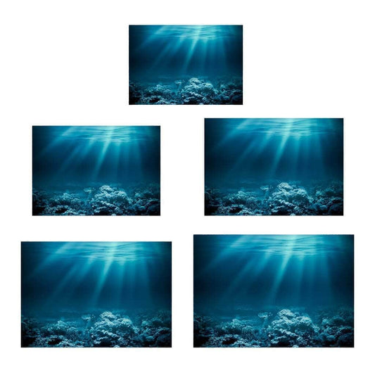 Arrière-plan mur de fond auto-adhésif poster 3D décoration d'aquarium-1-Petmonde