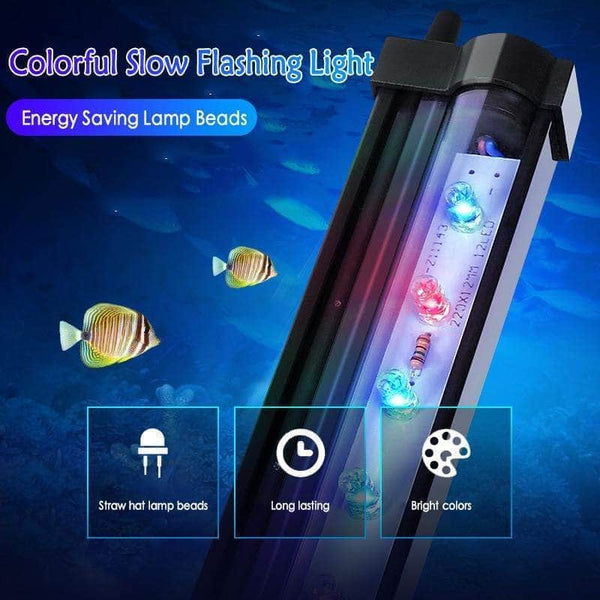 Barre LED éclairage d'aquarium submersible utilisable avec pompe à air –  Petmonde