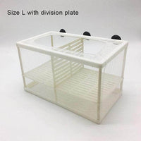 Petmonde-Boîte d'élevage pour petits poissons incubateur pour alevins accessoire d'aquarium-Accessoires-L normal double compartiments-26x15.5x15.5cm-Petmonde