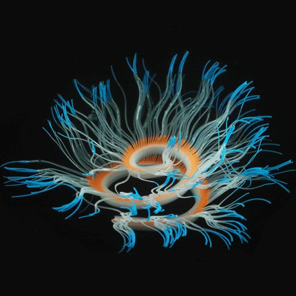 Corail fluorescent en silicone forme remodelable décoration pour aquarium-1-Petmonde