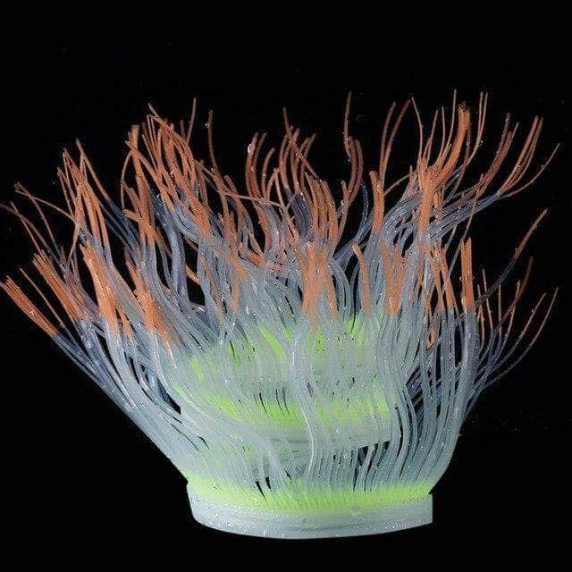 Corail fluorescent en silicone forme remodelable décoration pour aquarium-4-Petmonde