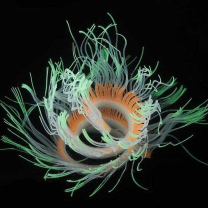 Corail fluorescent en silicone forme remodelable décoration pour aquarium-2-Petmonde