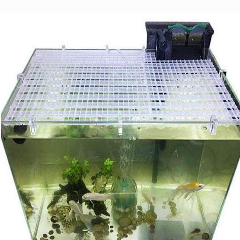 Couvercle perforé grille séparateur pour aquarium adaptable toute taille ou supports accrochables au choix-1-Petmonde