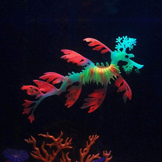 Dragon fluorescent en silicone lumineux suspendu flottant décoration d'aquarium-1-Petmonde