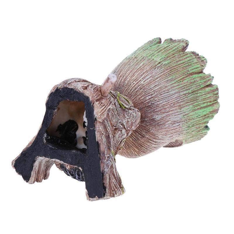 Figurine petit arbuste mignon en résine avec pierre à bulle pour pompe à air décoration d'aquarium-5-Petmonde