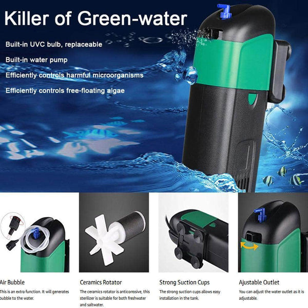 Stérilisateur UV-C submersible anti-algues désinfection et