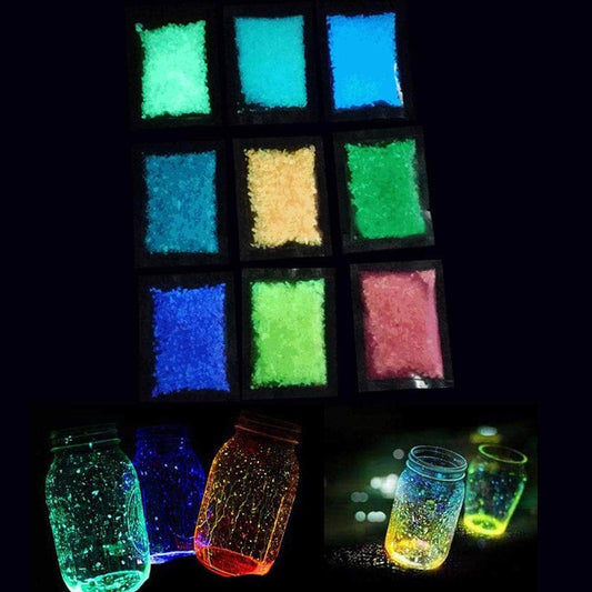 Grains de sable lumineux belles couleurs fluorescentes décoration d'aquarium-1-Petmonde