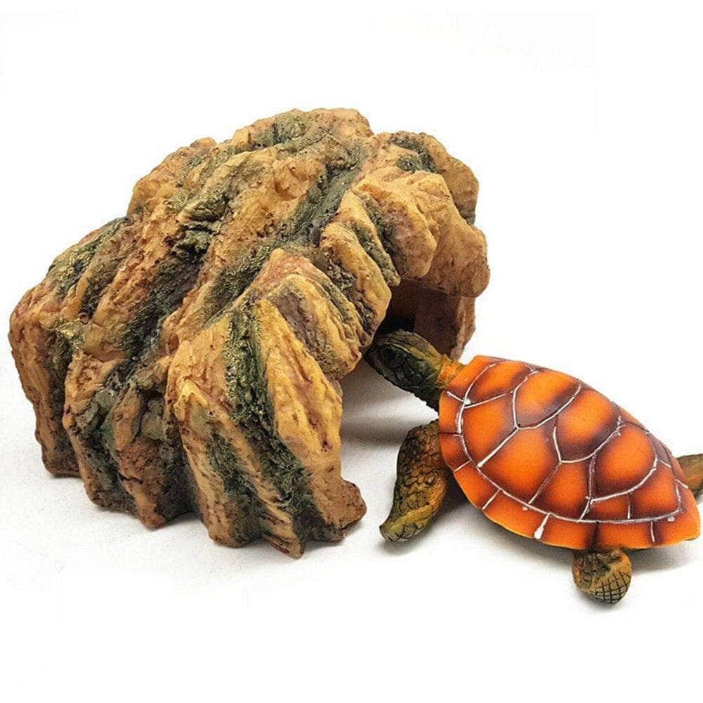 Grotte en Résine pour Tortue & Reptile – Abri & Cachette Naturelle-8-Petmonde