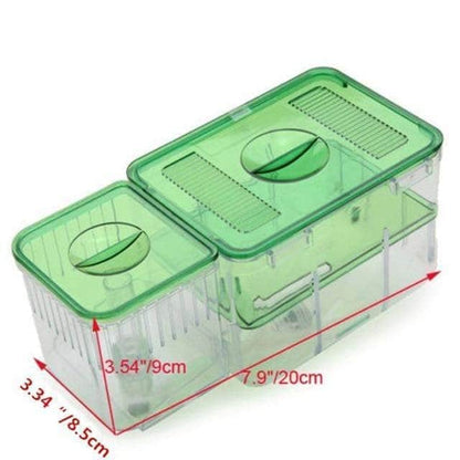 Incubateur boîte de pisciculture à circulation automatique et à double compartiments pour élevage de poissons-2-Petmonde