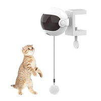 Petmonde-Jouet interactif intelligent pour chat boule de coton-chat-Blanc-Petmonde