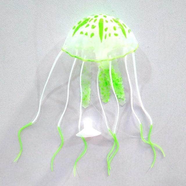 Méduse fluorescente anémone flottante suspendue en silicone souple décoration d'aquarium-6-Petmonde