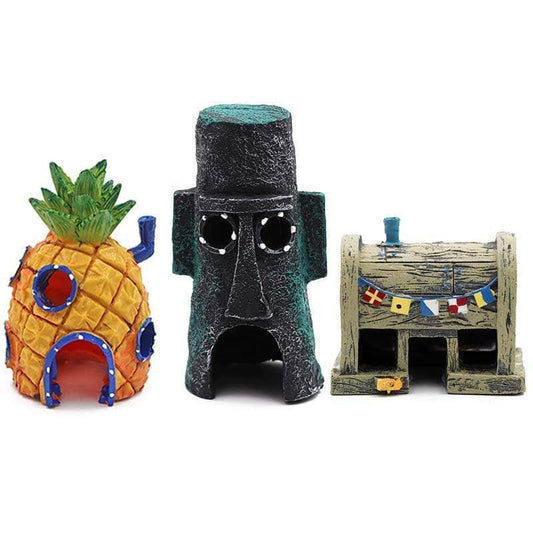 Ornement maison Bob l'éponge maison ananas décoration pour aquarium-1-Petmonde