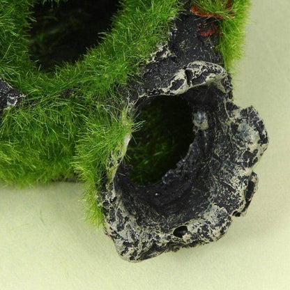 Ornement tronc d'arbre grotte en résine décoration d'aquarium-4-Petmonde