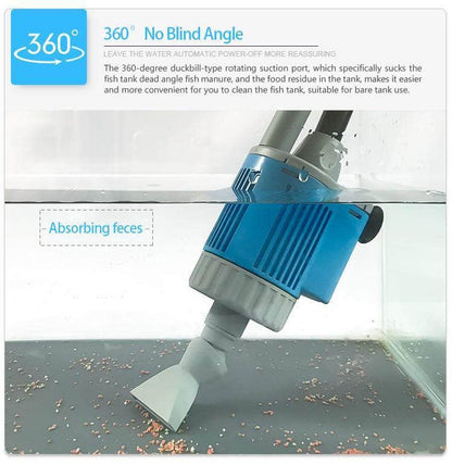 Pompe Électrique de Nettoyage pour Aquarium – Aspirateur & Filtre à Eau pour Changement d'Eau-16-Petmonde