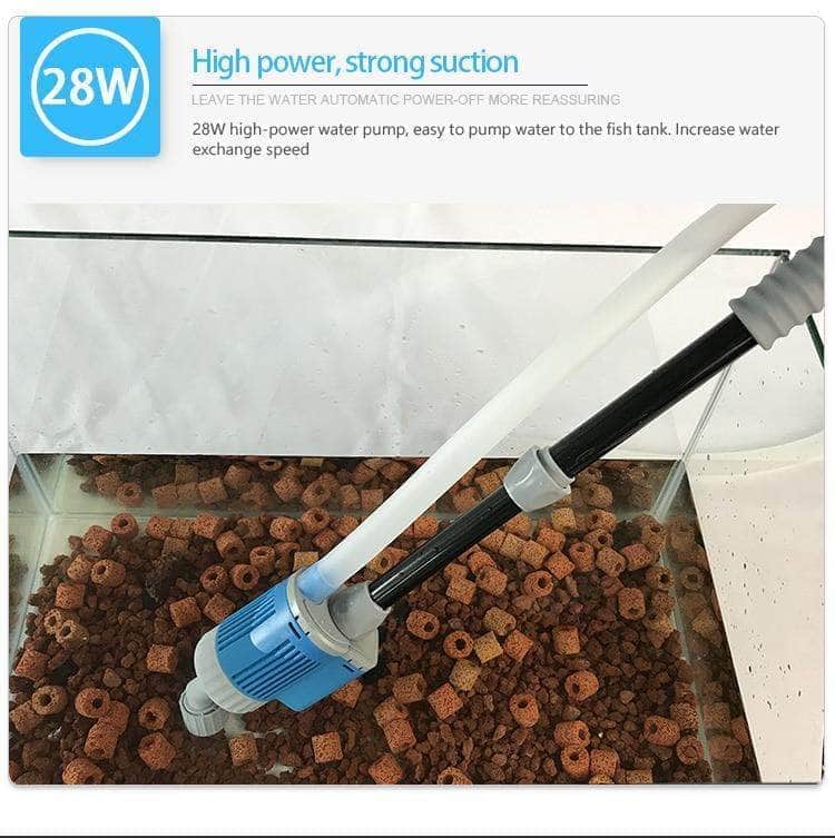 Pompe Électrique de Nettoyage pour Aquarium – Aspirateur & Filtre à Eau pour Changement d'Eau-18-Petmonde
