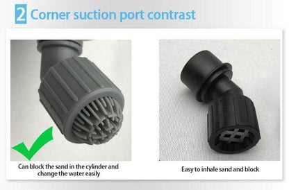 Pompe Électrique de Nettoyage pour Aquarium – Aspirateur & Filtre à Eau pour Changement d'Eau-23-Petmonde