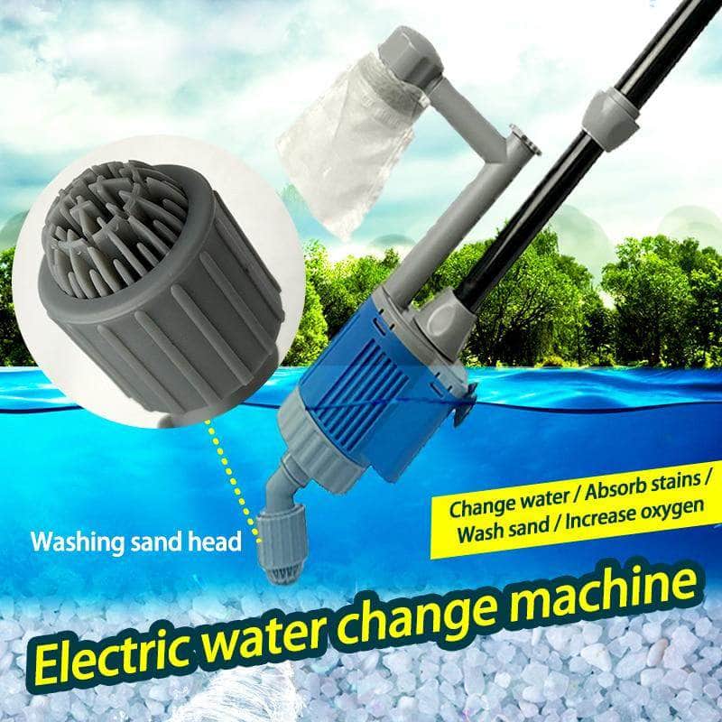 Pompe Électrique de Nettoyage pour Aquarium – Aspirateur & Filtre à Eau pour Changement d'Eau-4-Petmonde