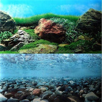 Petmonde-Photo de fond poster auto-adhésif monde sous-marin 3D pour aquarium 8 tailles-Decoration-026-40cm x 100cm-Petmonde