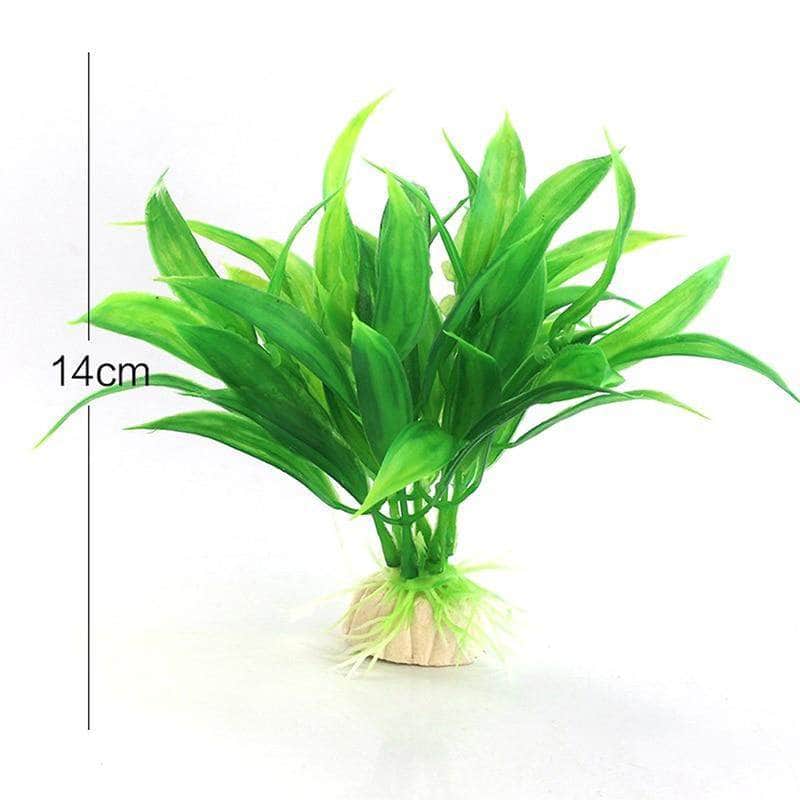Plante artificielle herbe en plastique décoration pour aquarium-3-Petmonde
