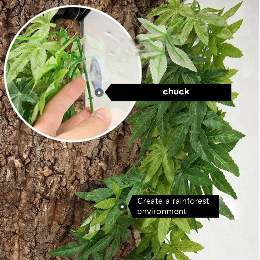 Plante suspendue avec ventouse grande taille décoration pour aquarium terrarium vivarium simulation milieu naturel-12-Petmonde
