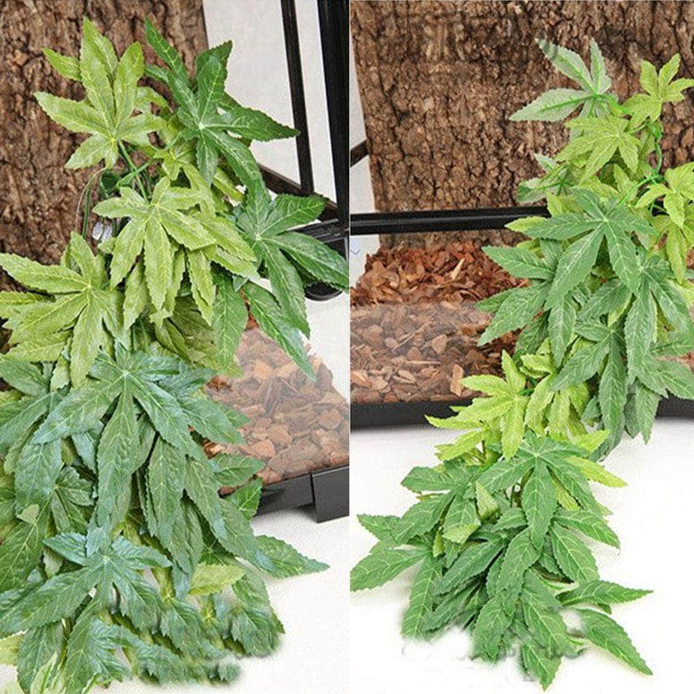 Plante suspendue avec ventouse grande taille décoration pour aquarium terrarium vivarium simulation milieu naturel-5-Petmonde