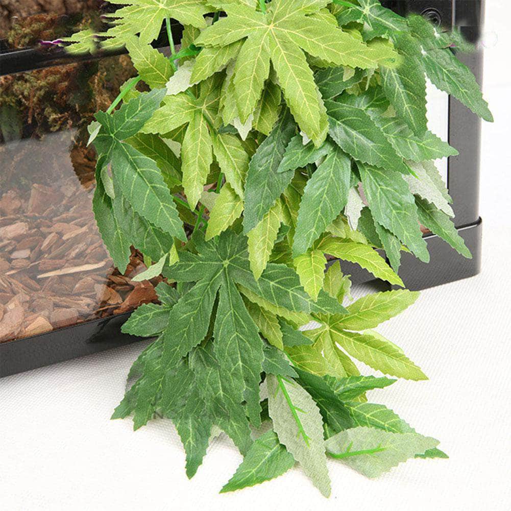 Plante suspendue avec ventouse grande taille décoration pour aquarium terrarium vivarium simulation milieu naturel-8-Petmonde